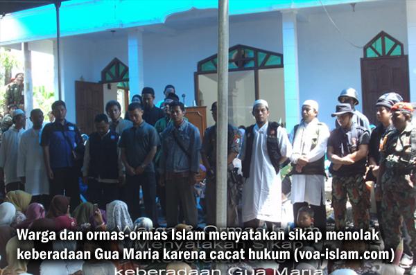 Cacat Hukum, Pusat Kristenisasi Gua Maria Giri Wening Diprotes Warga