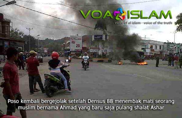 Densus Brutal! Ahmad Ditembak Usai Shalat Ashar, Warga Poso Marah