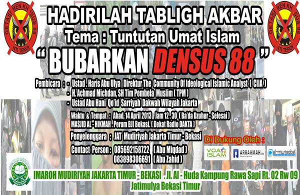 Tabligh Akbar: Tuntutan Umat Islam Bubarkan Densus 88