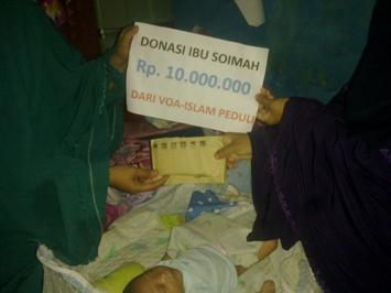 Donasi Operasi Caesar Ibu Soimah (10 Juta) Sudah Disampaikan