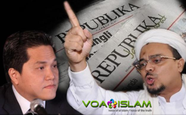 Habib Rizieq: Ingat, Republika Didirikan Umat Islam bukan Erick Thohir