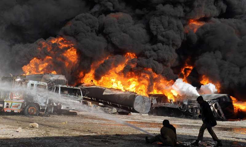 Pejuang Islam Serang Truk Kontainer NATO di Khyber , 6 Orang Tewas