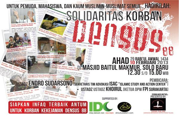 Hadirilah! Aksi Solidaritas untuk Korban Kebiadaban Densus 88