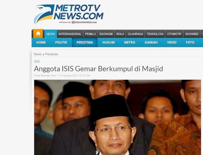 Jangan Terkecoh Berita Lebay Metro TV Yang Islamophobia Akut