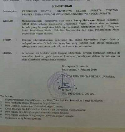 BEM UNJ Di-DO karena Ada Skandal Antara Rektor dan Gubernur DKI Jakarta?