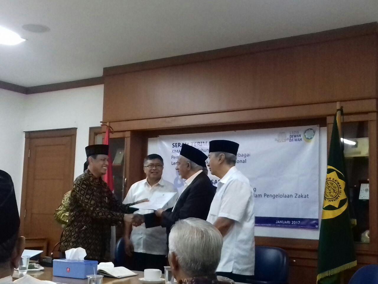 LAZIS Dewan Dakwah Resmi Berizin Jadi Lembaga Zakat Skala Nasional