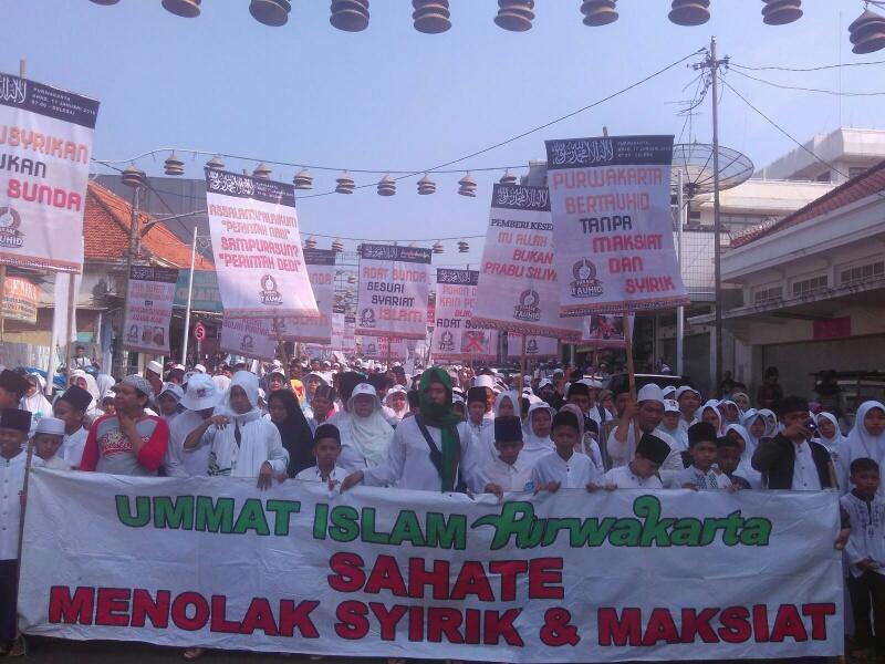 Parade Tauhid Harapkan Bupati Purwakarta Bertaubat dari Kemusyrikan