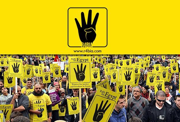 Turki :  R4BIA Simbol Perjuangan  Internasional Melawan Kudeta