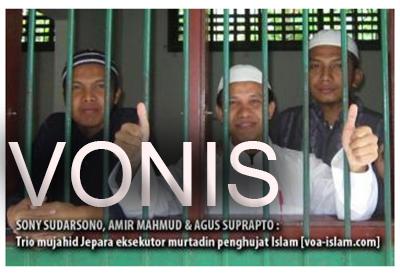 Vonis Trio Mujahid : Pekik Takbir Bergemuruh di PN Jepara!