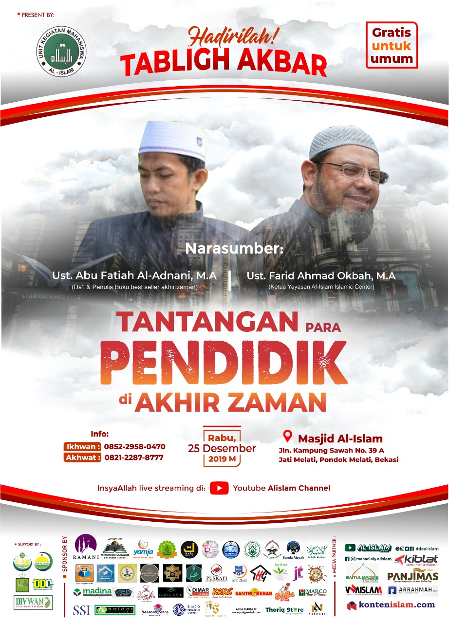 Tabligh Akbar “Tantangan Para Pendidik di Akhir Zaman”