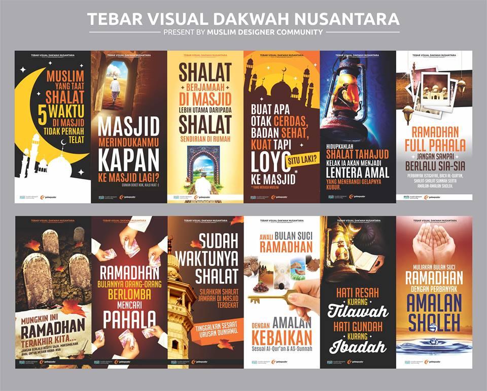 Dakwah Bukan Cuma Tugas Ustadz, Yuk Berdakwah via Poster Meski Cuma 1 Ayat