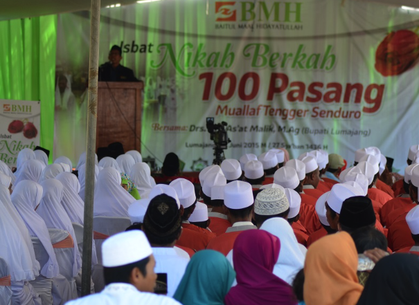 Nikah Massal 100 Mualaf Tengger: Berawal dari Dakwah Berlanjut Nikah Berkah