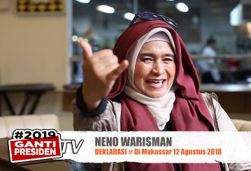 [VIDEO] Neno Warisman Usai #2019GantiPresiden Makassar Akan Deklarasi di Eropa dan Amerika