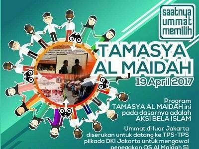 Pelarangan Tamasya Al-Maidah Diduga Kuat ada indikasi Ketidakjujuran Saat Pencoblosan