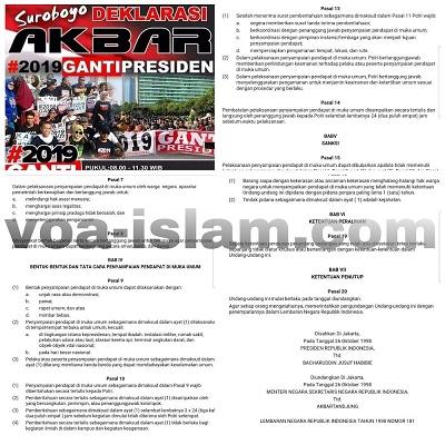 Deklarasi/Acara Gerakan #2019GantiPresiden akan Ditindak Polisi? Ini Kegeraman Mardani