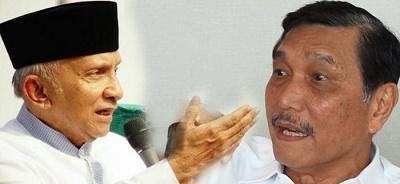 Respon Luhut terhadap Amien Rais Dianggap Emosional dan Personal