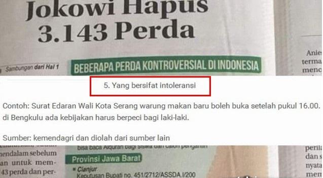 Perda Penjaga Moral Kok Dianggap Bermasalah 