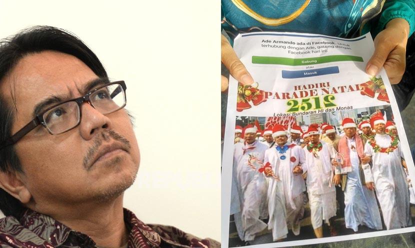 Posting Foto Ulama dengan Editan Topi Santa Claus, Ade Armando Dilaporkan ke Polisi