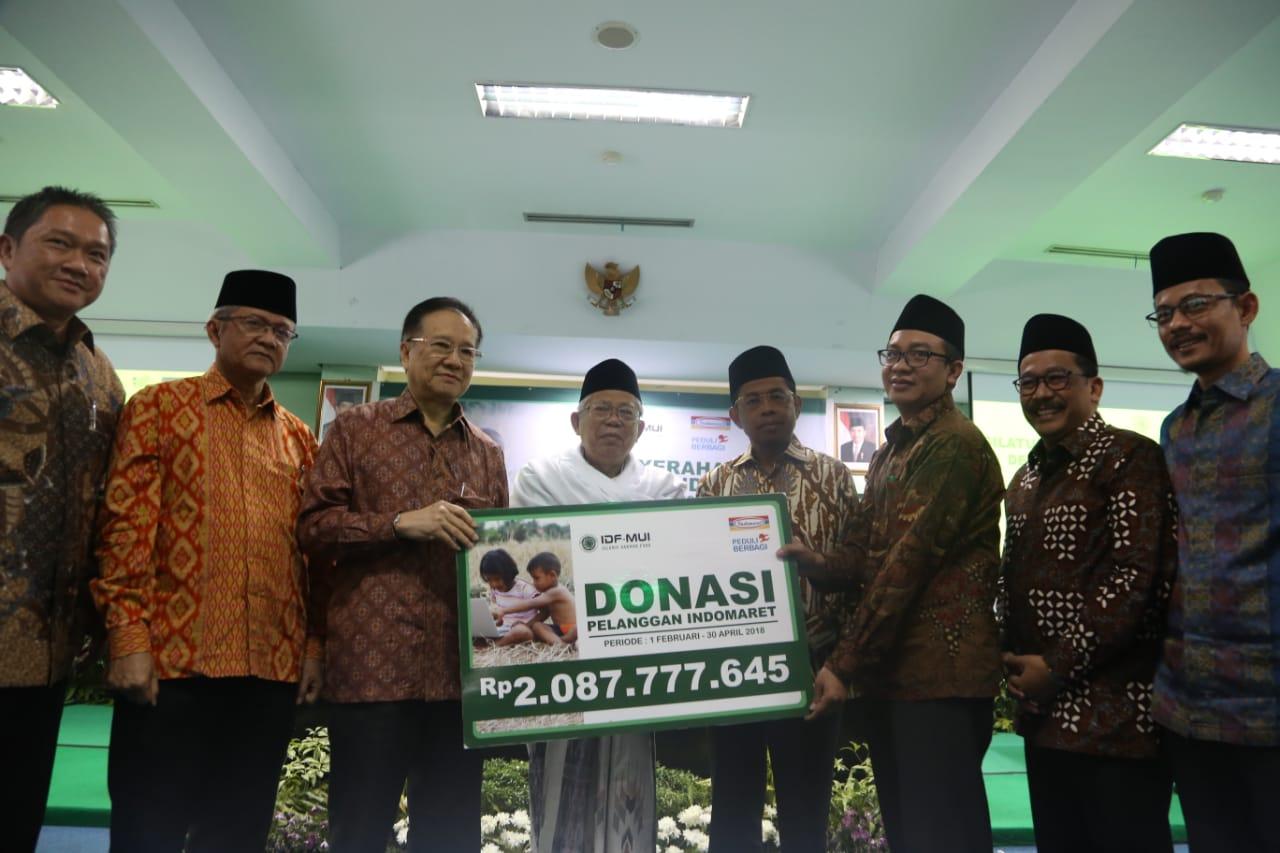 MUI Terima Bantuan Donasi Rp2,08 Miliar dari Pelanggan Indomaret