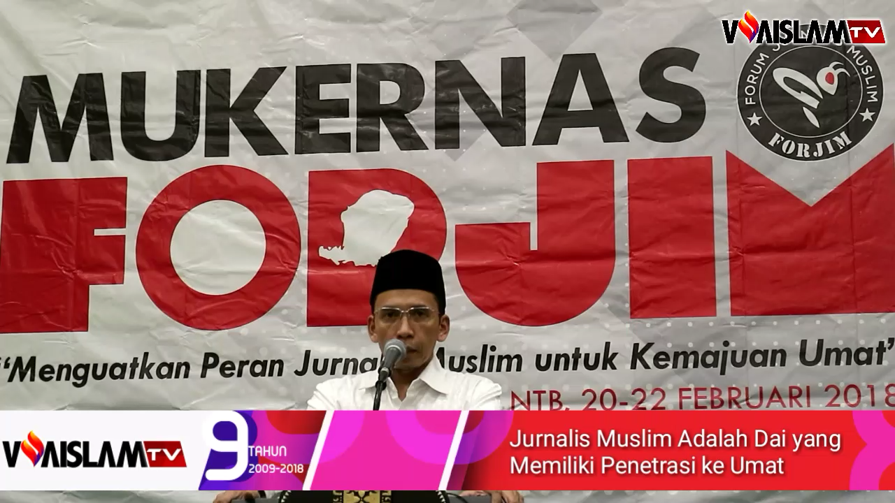 [VIDEO] Tuan Guru Bajang Bicara Media Islam dan Jurnalis Muslim